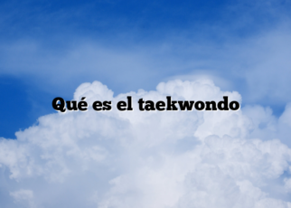 Qué es el taekwondo
