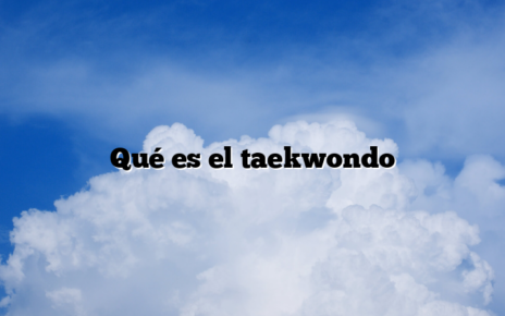 Qué es el taekwondo